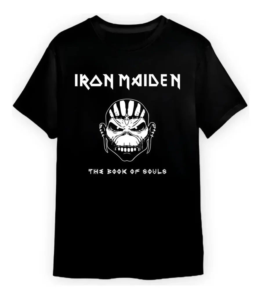 2 Camiseta Adulto Masculino Iron Unissex Maiden The Book Of Souls mlc