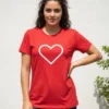 Camiseta Adulto Baby Look Gi Aventureira Coração Luccas Neto