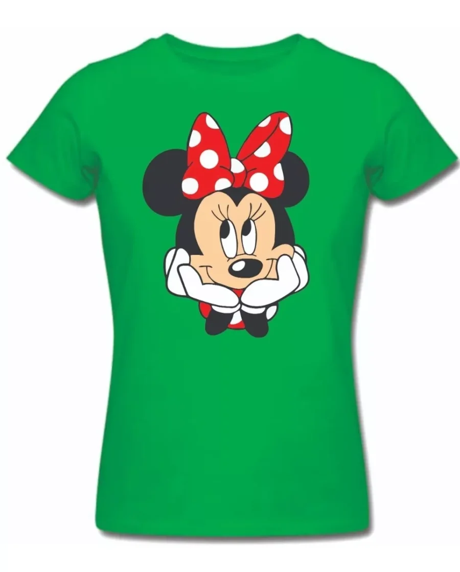 Camiseta Adulto Baby Look Minnie