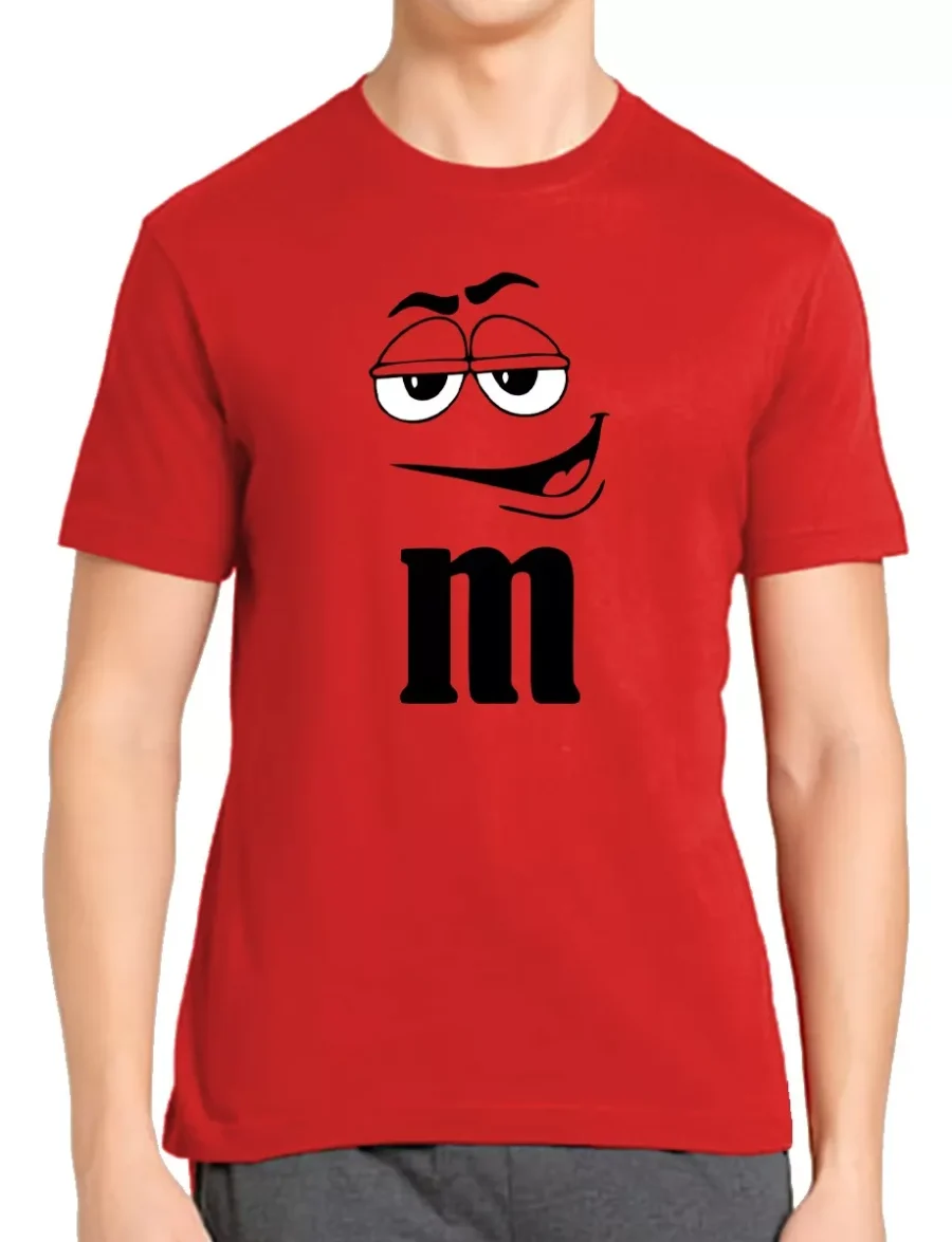 Camiseta Adulto Masculino M&m Carinha