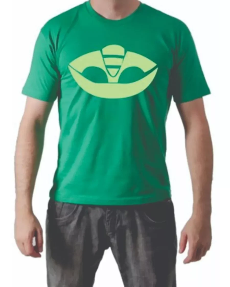 Camiseta Adulto Pj Masks ( Tradicional )-verde Camiseta Adulto Pj Masks ( Tradicional )