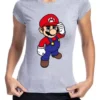 Camiseta Baby Look Feminina Mario Bros Mod. 2