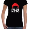 Camiseta Baby Look Feminina Youtuber Felipe Neto