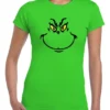 Camiseta Feminina Baby Look The Grinch Filme Personagem-verde Camiseta Feminina Baby Look The Grinch Filme Personagem