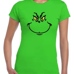 Camiseta Feminina Baby Look The Grinch Filme Personagem