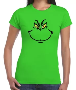 Camiseta Feminina Baby Look The Grinch Filme Personagem