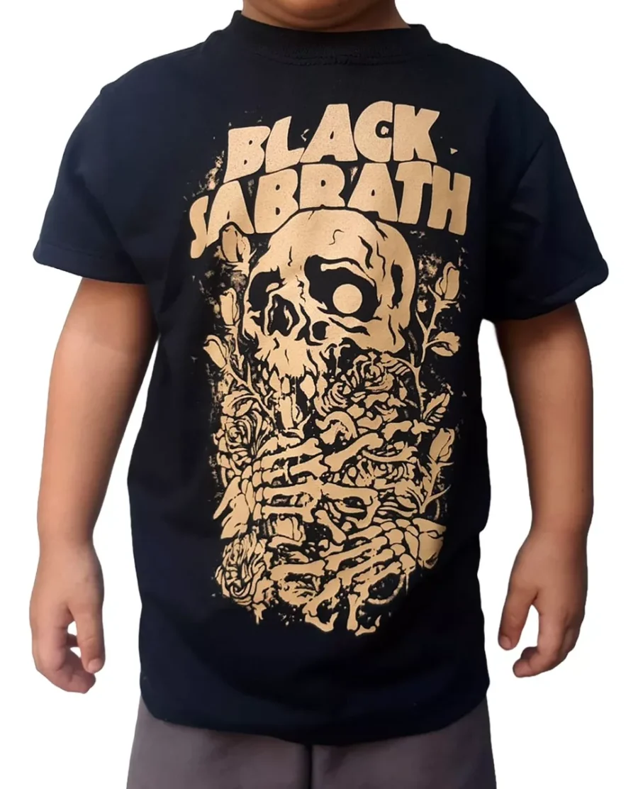 Camiseta Infantil Black Sabbath Banda Rock