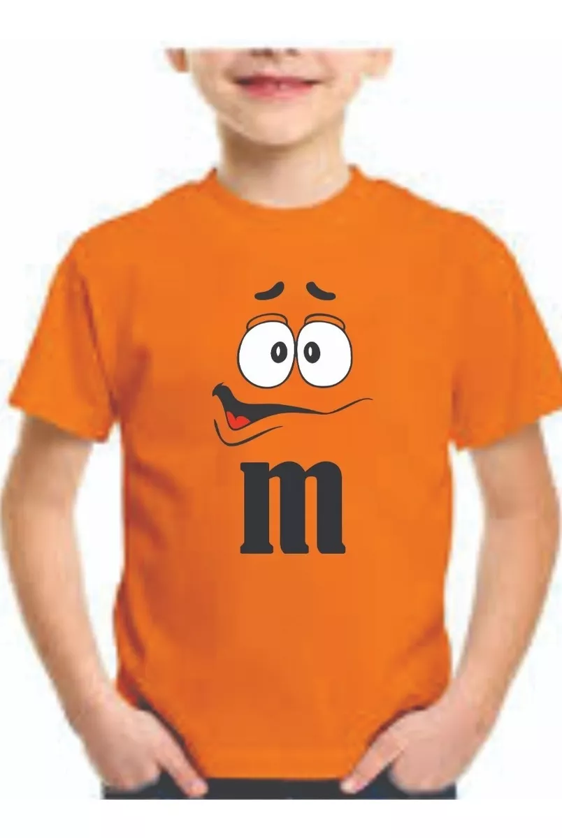 Camiseta Infantil M&m-laranja Camiseta Infantil M&m