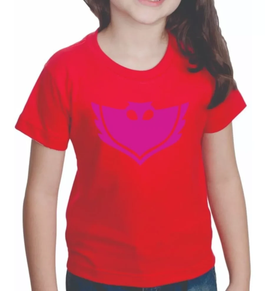 Camiseta Infantil Pj Masks ( 1 Pç )