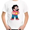 Camiseta Infantil Steven Universo Desenho T-shirt Silk