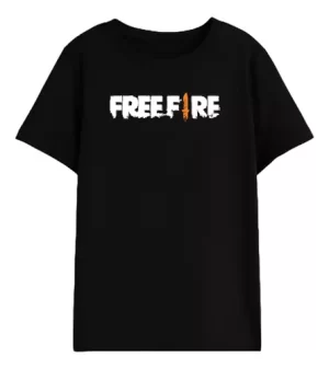 Camiseta Infantil Unissex Freefire Battle Royale Video Game