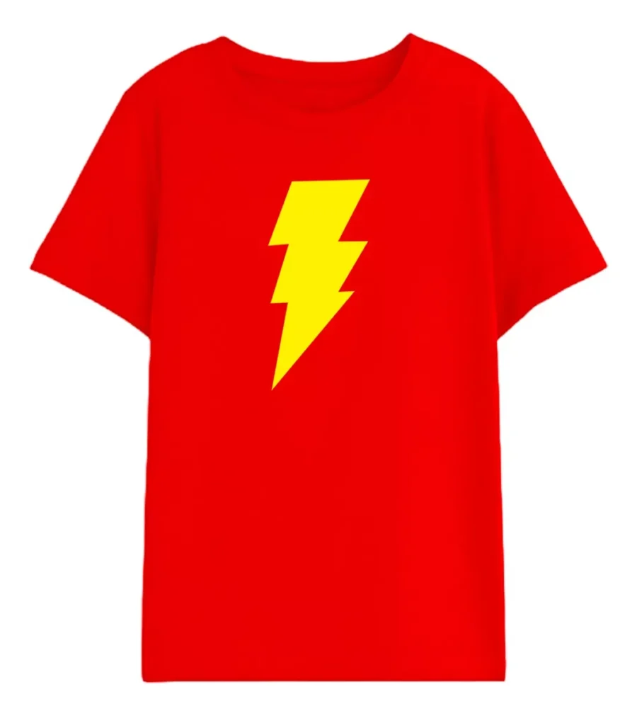 Camiseta Infantil Unissex Shazam Super Herói