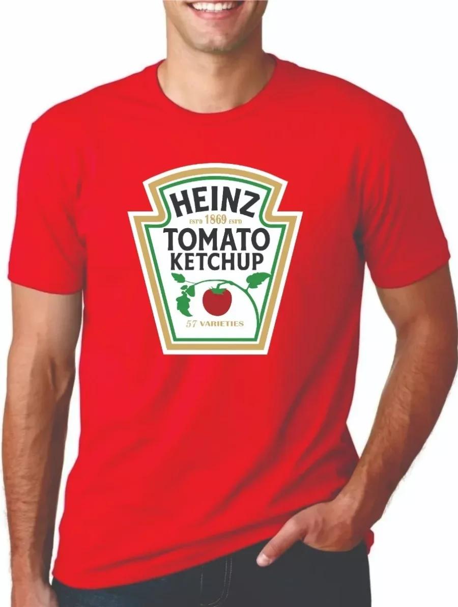 Camiseta Ketchup E Mostarda ( Adulto Tradicional )