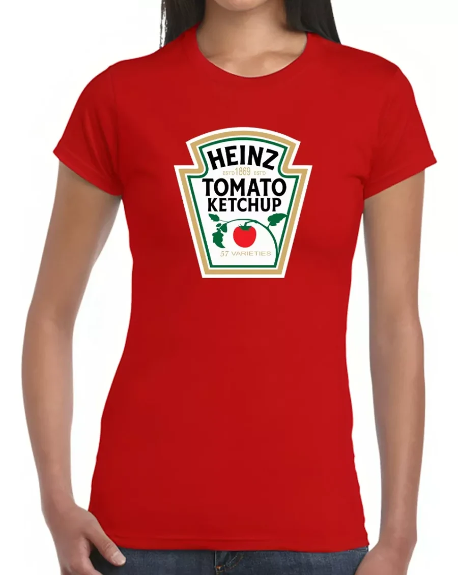 Camiseta Ketchup E Mostarda ( Baby Look )