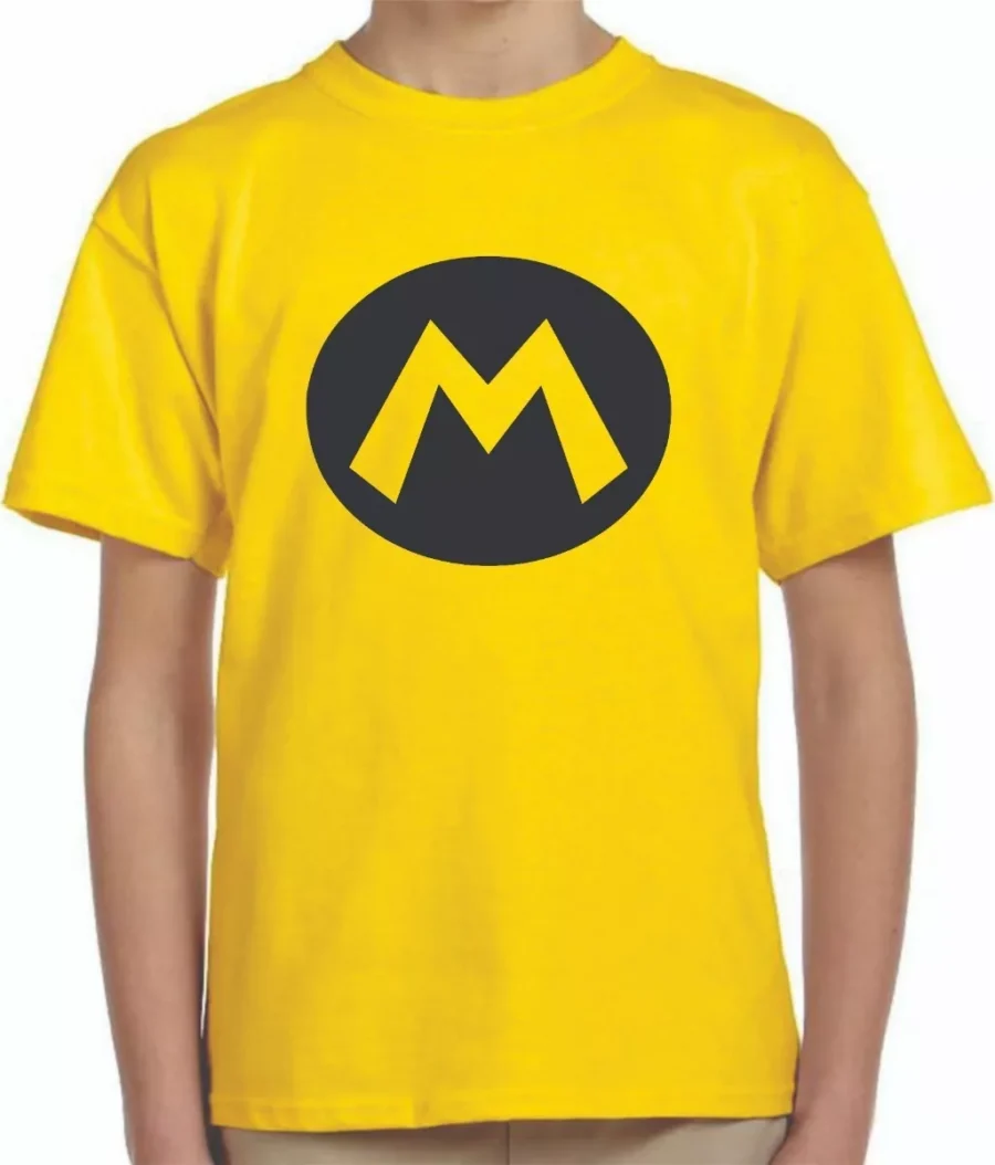 Camiseta Mario ( Infantil )-amarelo Camiseta Mario ( Infantil )