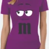 Camiseta M&m Adulto Baby Look Mod. 3-violeta Camiseta M&m Adulto Baby Look Mod. 3