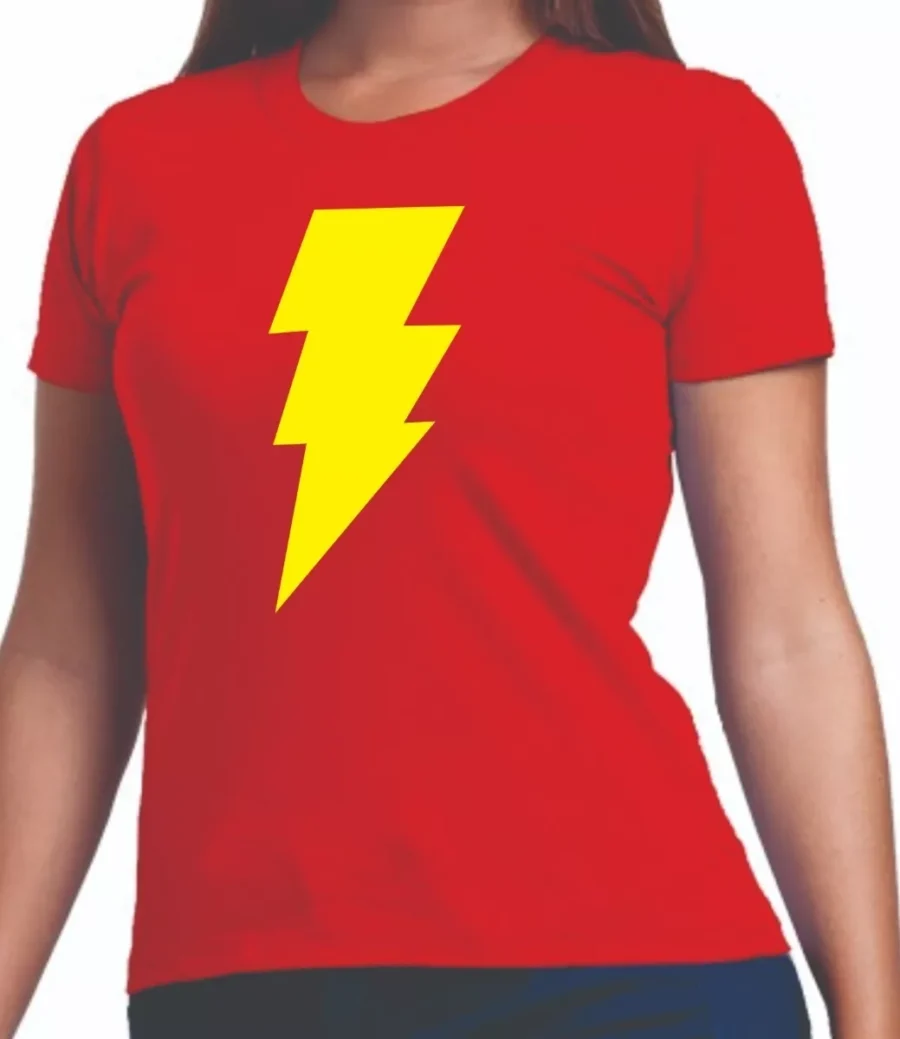 Camiseta Shazam ( Adulto Baby Look )