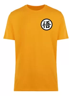 Camiseta Tradicional Dragon Ball Goku ( Frente E Costa )