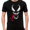 Camiseta Venom Adulto Tradicional Homem Aranha-preto Camiseta Venom Adulto Tradicional Homem Aranha