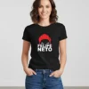 Camiseta Preta Baby Look Feminina Youtuber Felipe Neto mlr