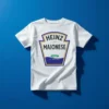 Camiseta Manga Curta Branca Infantil Unissex Heinz Maionese Silk Screen Manual T-shirt Premium Shopee