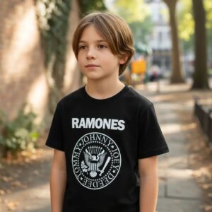 D_NQ_NP_2X_787646-MLB105974748960_022026-F-camiseta-ramones-banda-de-rock-infantil Camiseta Preta Infantil Unissex Banda Ramones mlr