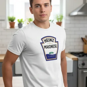Camiseta Branca Adulto Unissex Maionese mlc