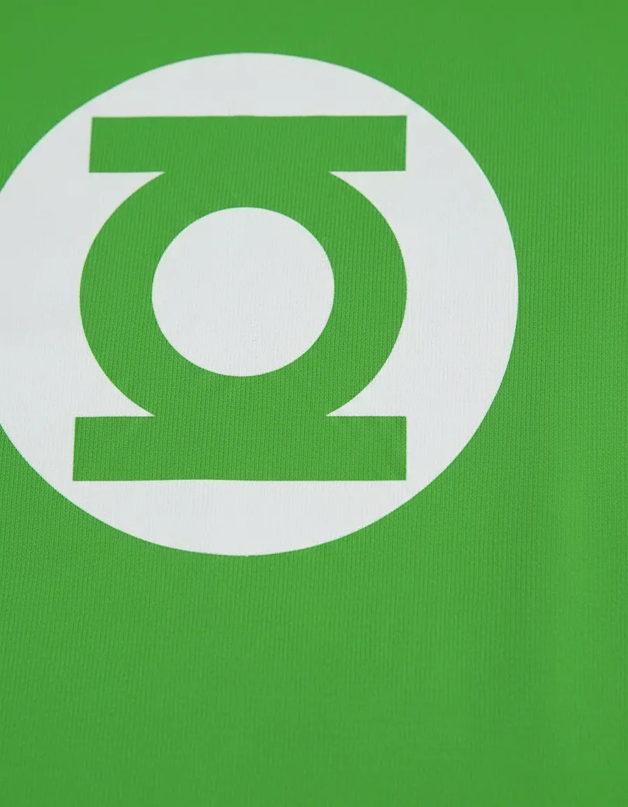 Camiseta Adulto Manga Curta Malha PV Verde Lanterna Verde Estampa Silk Screen Manual HQ Premium mlc
