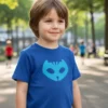 Camiseta Infantil Unissex Menino Gato Pj Masks Desenho mlr