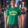 Camiseta Manga Curta Verde Adulto Unissex Lagartixo Pj Masks spe