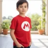 D_NQ_NP_2X_942604-MLA103983222293_012026-F-camiseta-infantil-mario-bros-1-pc- Camiseta Manga Curta Unissex Infantil Mário Bros Logo M Vermelho