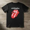 Camiseta Preta Infantil Rolling Stones mlc