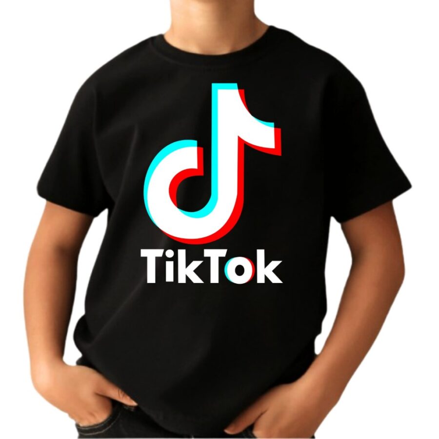Camiseta Tik Tok Infantil Unissex Varias Cores