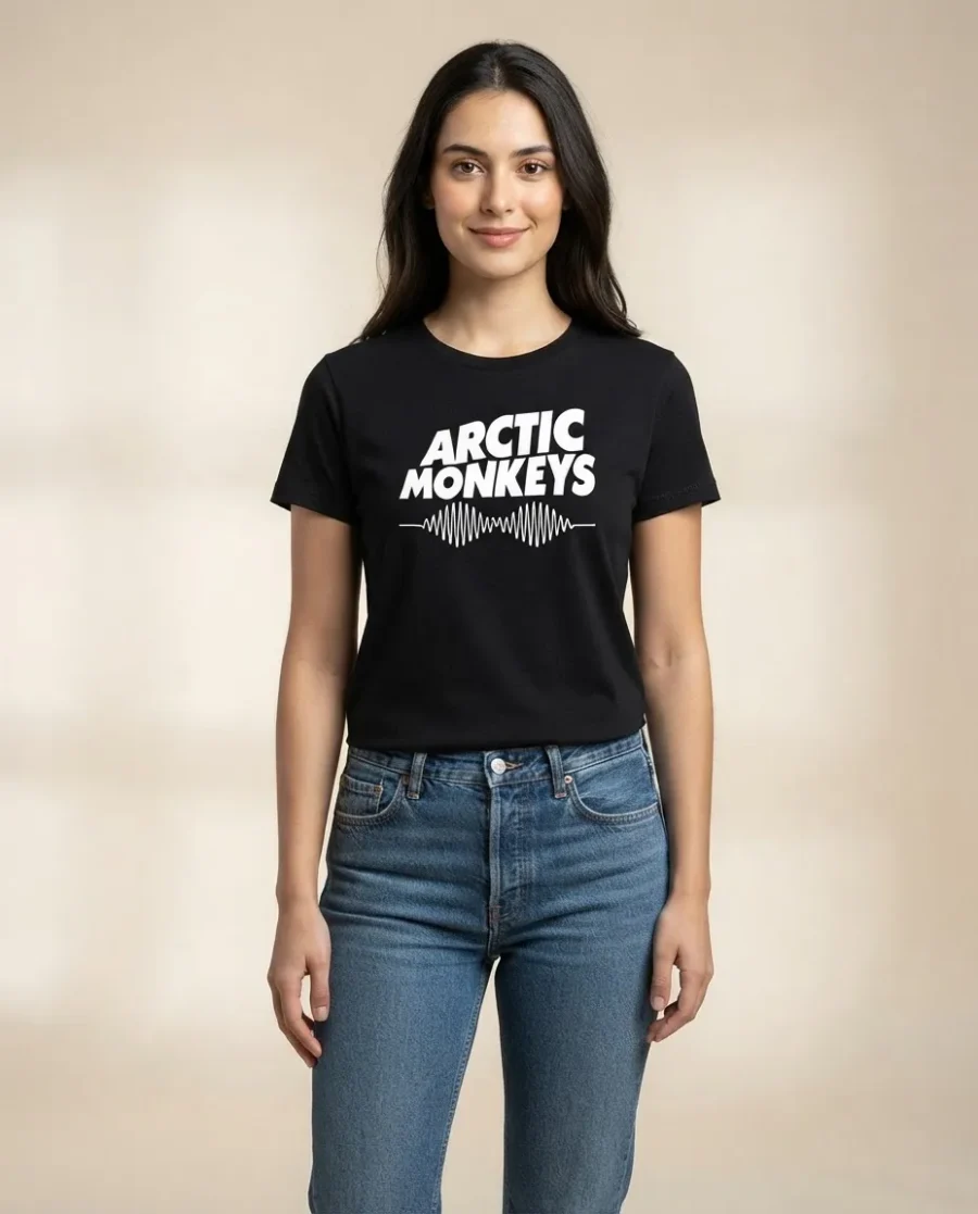 Camiseta Feminina Baby Look Arctic Monkeys Banda Rock Indie mlr