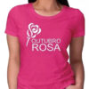 Camiseta Adulto Baby Look Outubro Rosa