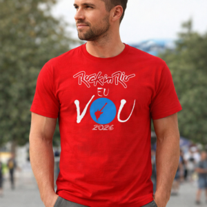 Camiseta Rock In Rio Eu Vou 2026 Tradicional T-shirt