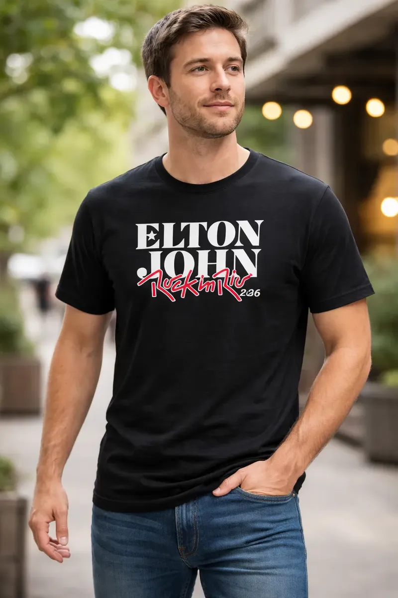 Camiseta Rock In Rio 2026 Elton John Tradicional
