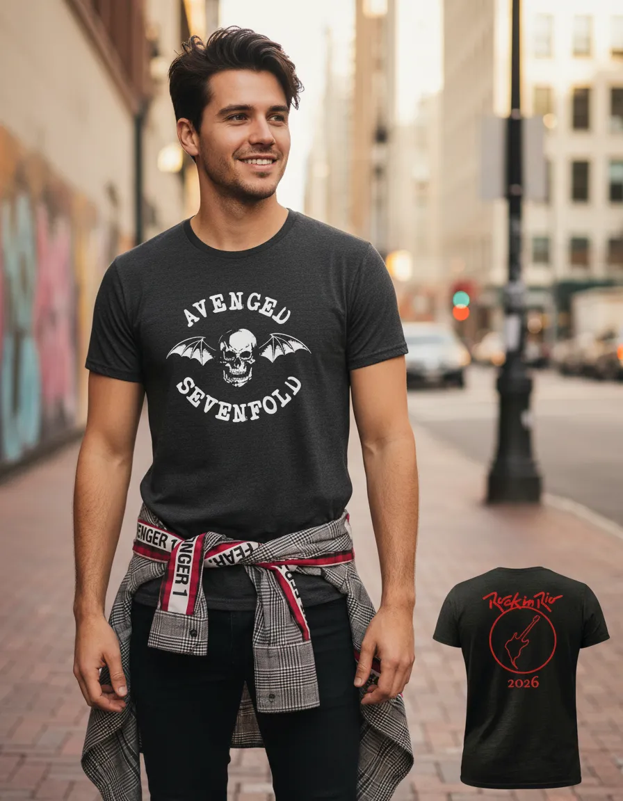 Camiseta Rock In Rio 2026 Avenged Sevenfold Tradic Fr/ct