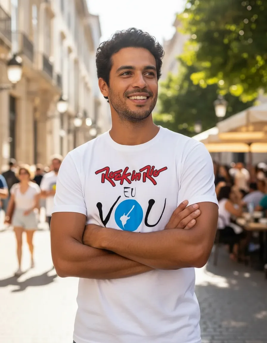 Camiseta Rock In Rio Eu Vou 2026 Tradicional BR