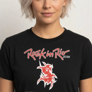 Camiseta Rock In Rio 2026 Sepultura Baby Look