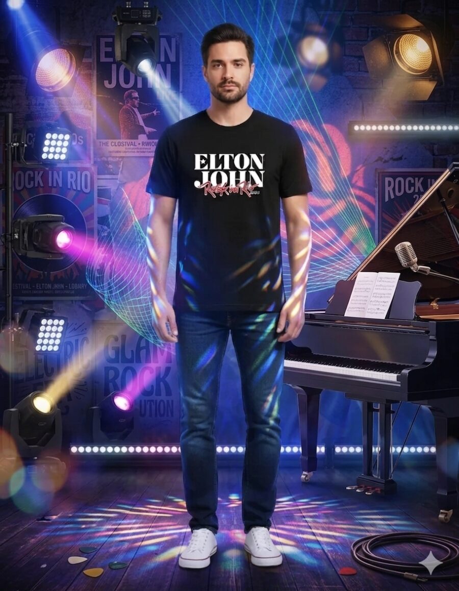 Camiseta Rock In Rio 2026 Elton John Tradicional
