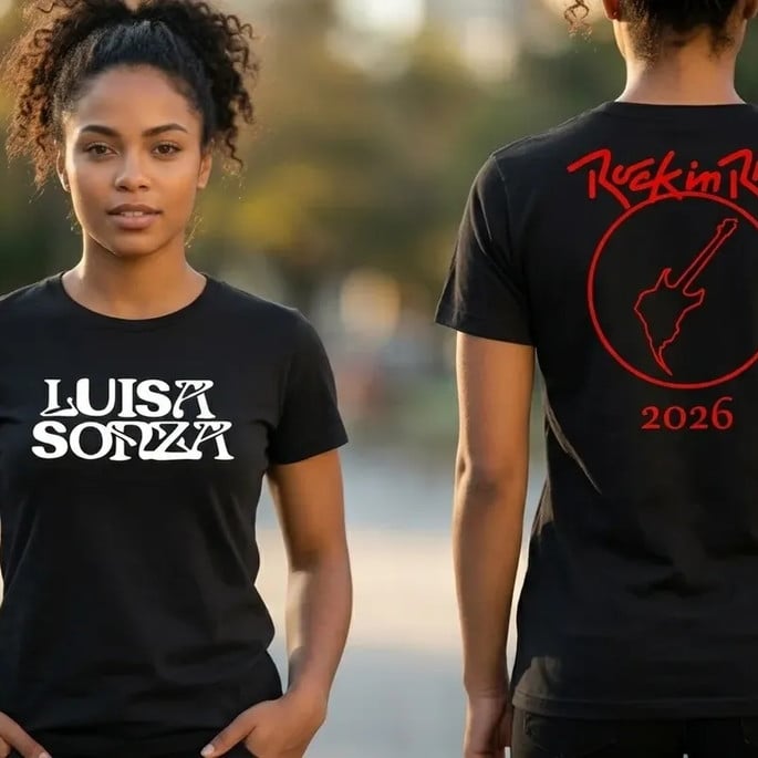 Camiseta Rock In Rio 2026 Luísa Sonza Tradicional