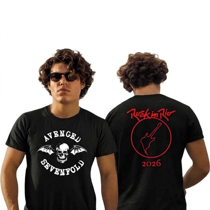 Camiseta Rock In Rio 2026 Avenged Sevenfold Tradic Fr/ct
