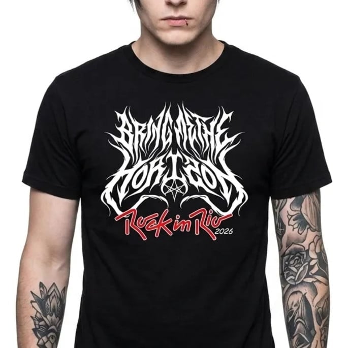 Camiseta Rock In Rio 2026 Bring Me The Horizon Tradicional
