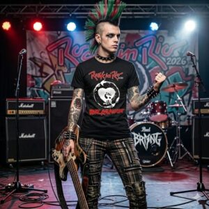 Camiseta Rock In Rio 2026 Rise Against Tradicional