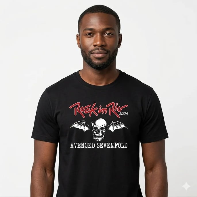 Camiseta Rock In Rio 2026 Avenged Sevenfold Tradicional