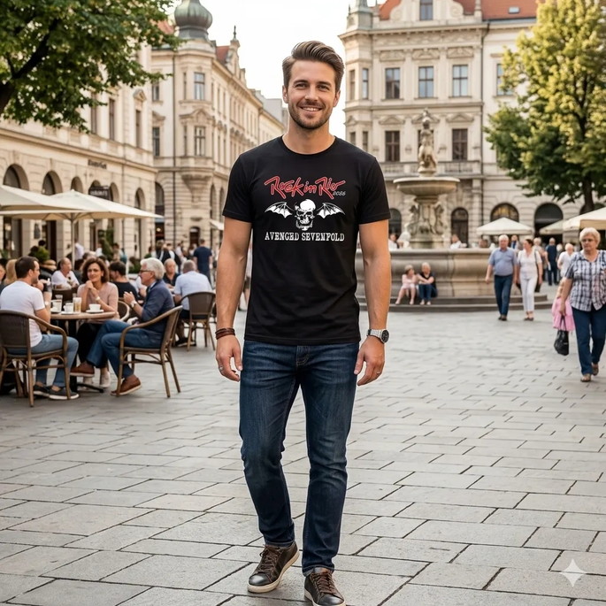 Camiseta Rock In Rio 2026 Avenged Sevenfold Tradicional