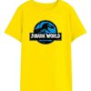amarela_02 Camiseta Infantil Unissex Jurassic World Amarela