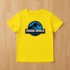 amarela_04 Camiseta Infantil Unissex Jurassic World Amarela