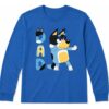 azul_02 Camiseta Manga Longa Bluey Personagem Bandit Pai